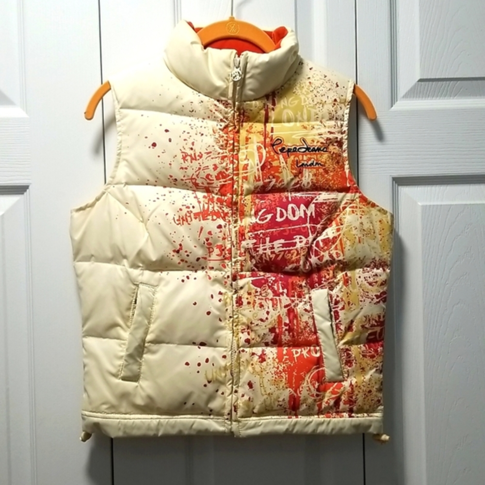 Pepe Jean's London Puffer Vest  Size Small